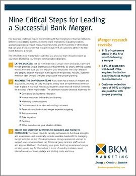 Bank Merger Marketing | 9 Critical Steps for Leading a Successful Bank Merger